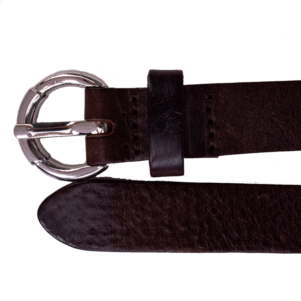SIMONETTA SANDY BROWN CLASSIC BELT | WOMENS